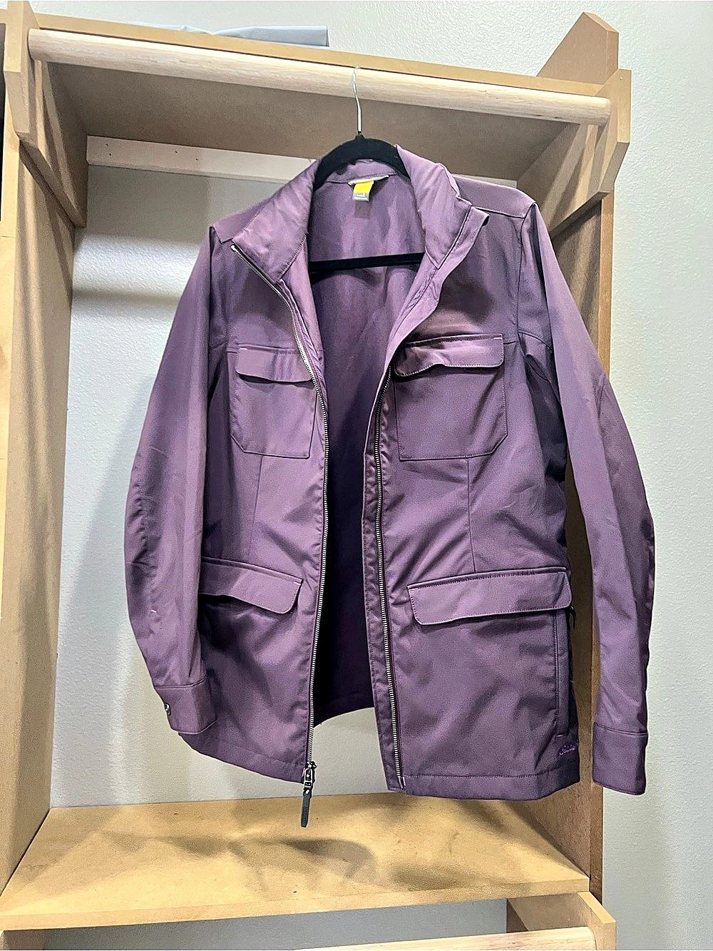 Eddie Bauer Purple Utility Jacket Like New